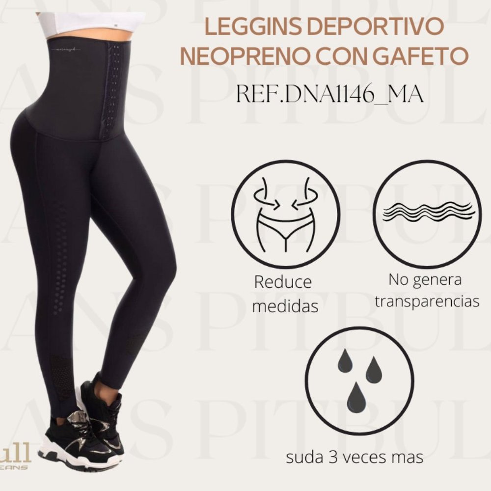 Leggins Deportivo Neopreno/ Cinturilla/ Gym Legguing with Neoprene Waist Trainer